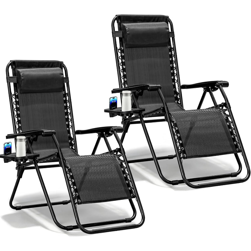 2‑Pack Zero Gravity Lounge Chair