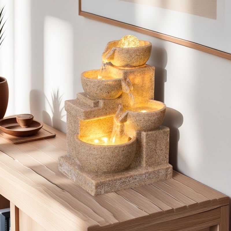 Small Tabletop Meditation Water Fountain
