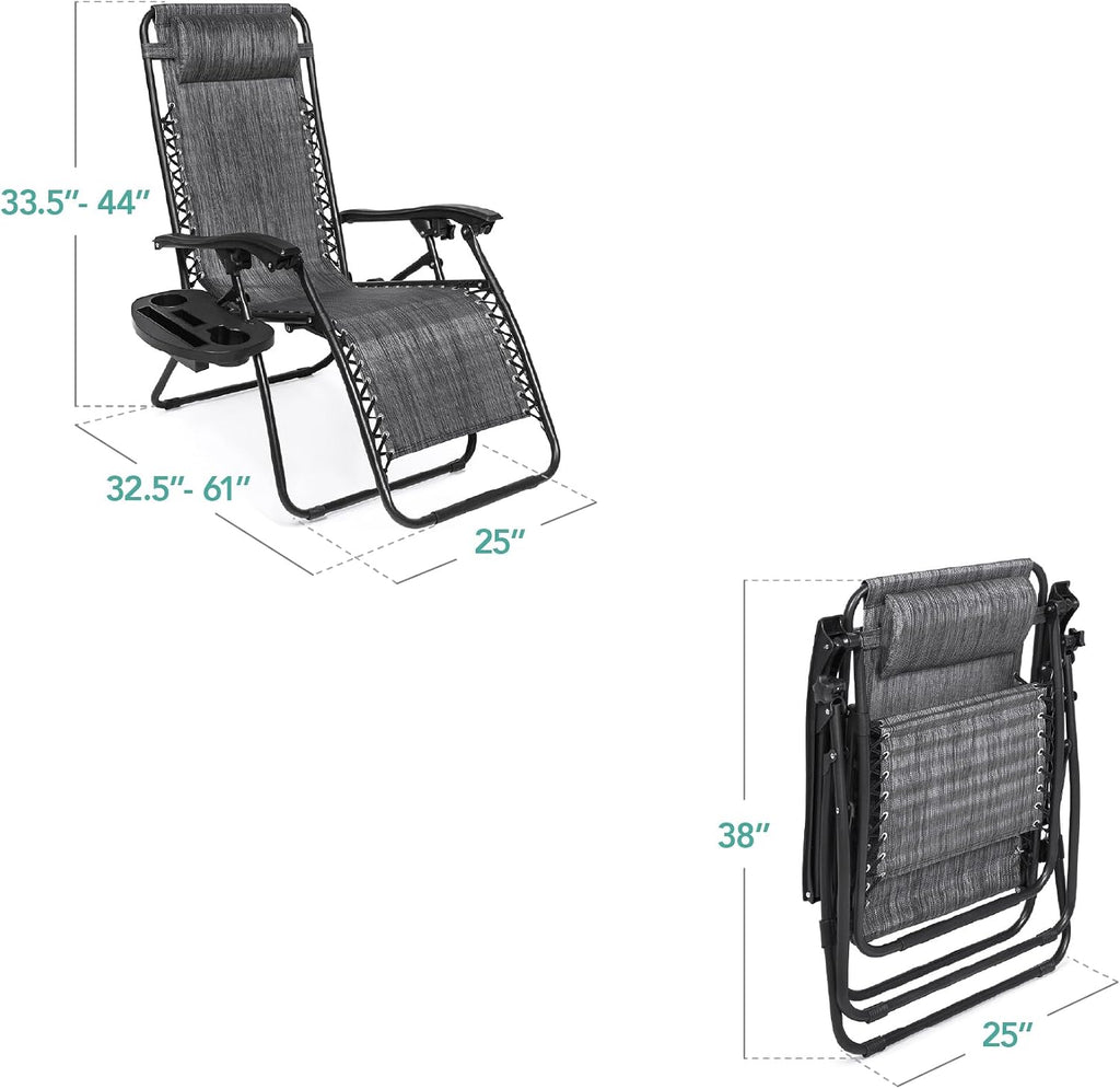 Zero Gravity Chair Recliner, Gray