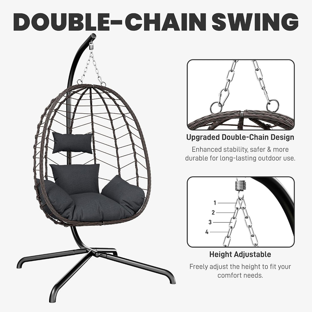 Wicker Hanging Egg Swing Chair