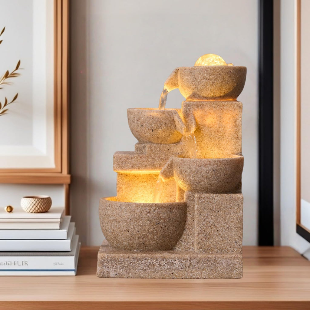 Small Tabletop Meditation Water Fountain