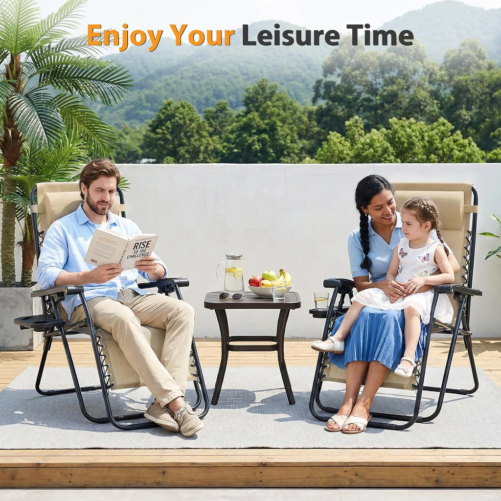 2‑Pack Zero Gravity Lounge Recliner