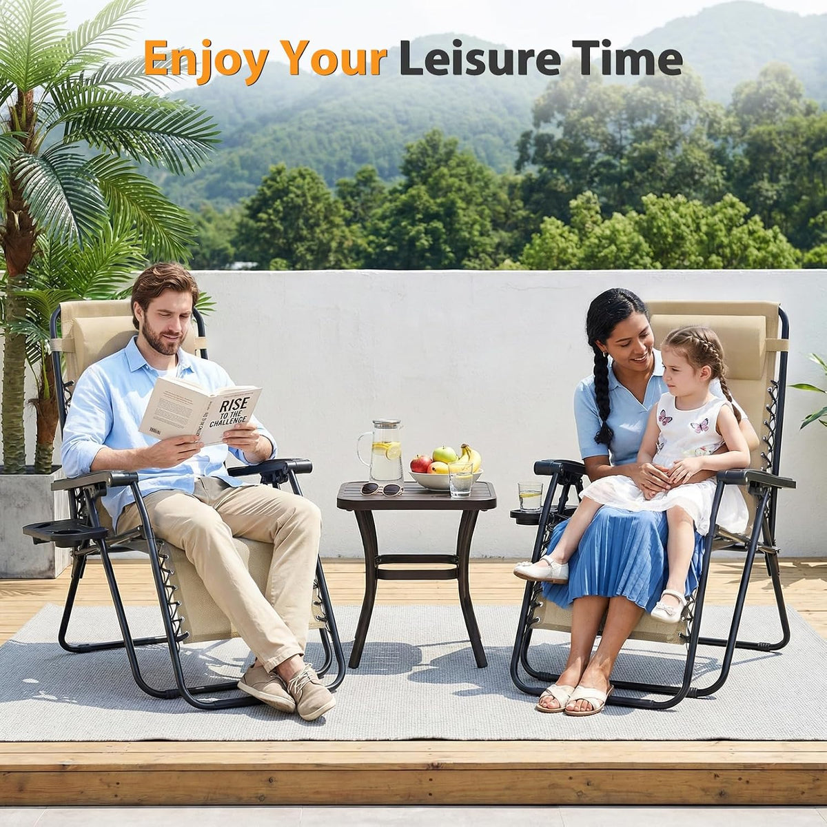 2‑Pack Zero Gravity Lounge Recliner
