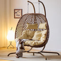 2‑Person Egg Swing Chair With Stand