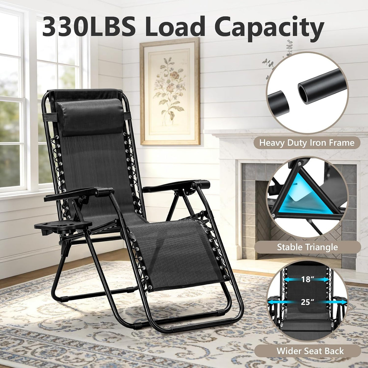 2‑Pack Zero Gravity Lounge Chair
