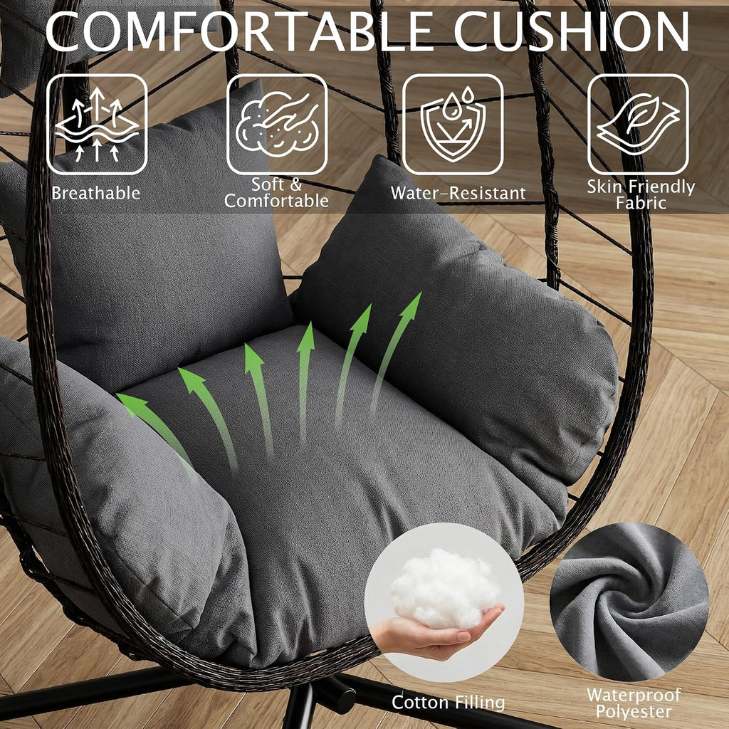 Wicker Hanging Egg Swing Chair