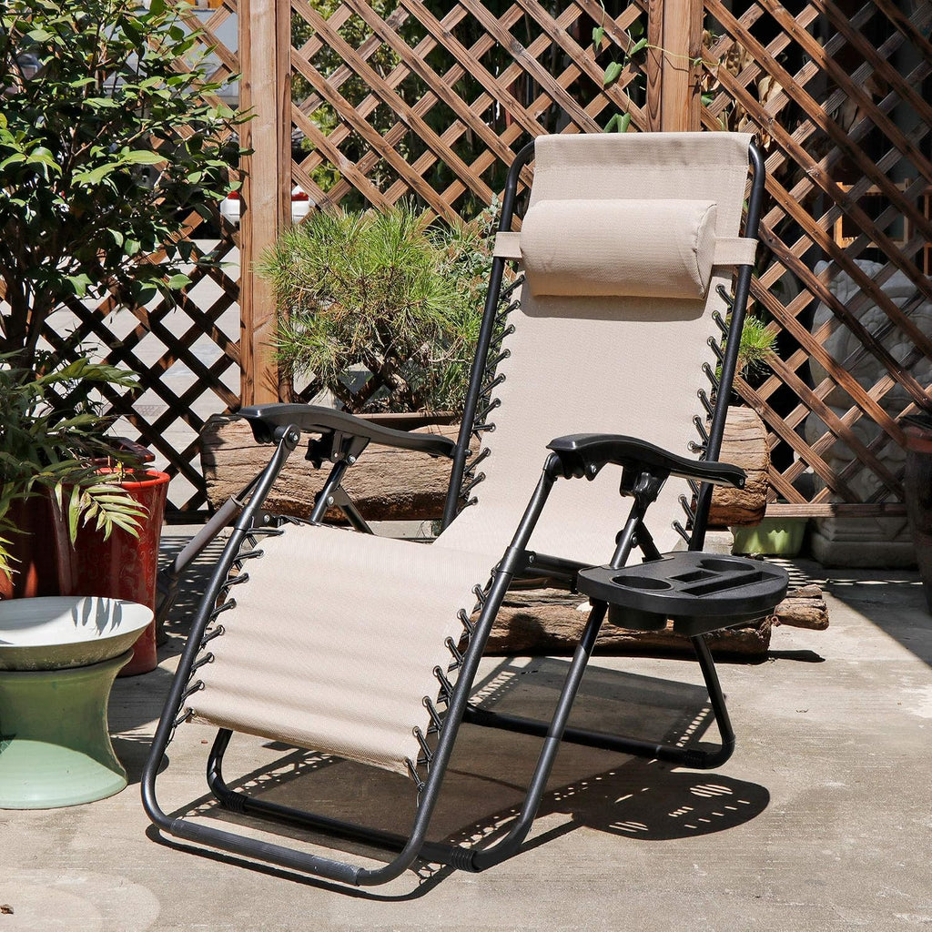 2‑Pack Zero Gravity Patio Lounge Chair