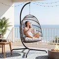 Grey Egg Swing Chair With Stand