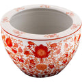 12 Inch Oriental Red Coral Fish Bowl