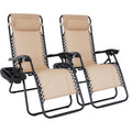 2‑Pack Zero Gravity Patio Lounge Chair